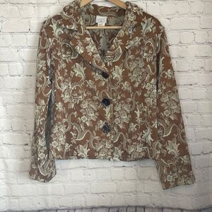 Vintage Blazers Color Me Cotton CMC Women’s Long Sleeve Tapestry Jacket size S